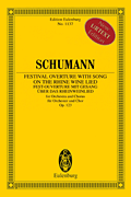 cover Festival Overture with Song on the Rhine Wine Lied Study Scores sheet music cover